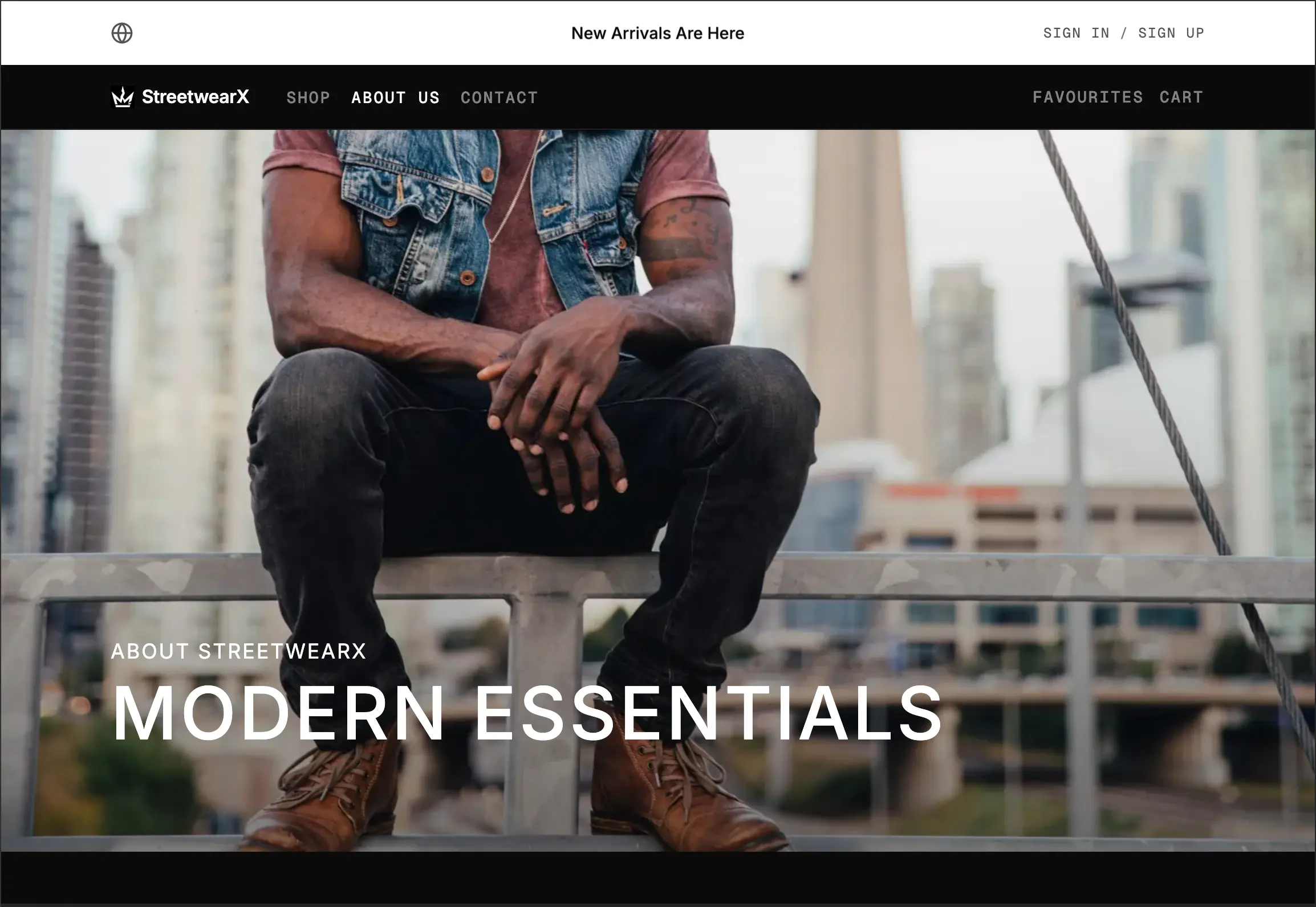 Storefront browser mockup with admin and product editor panels