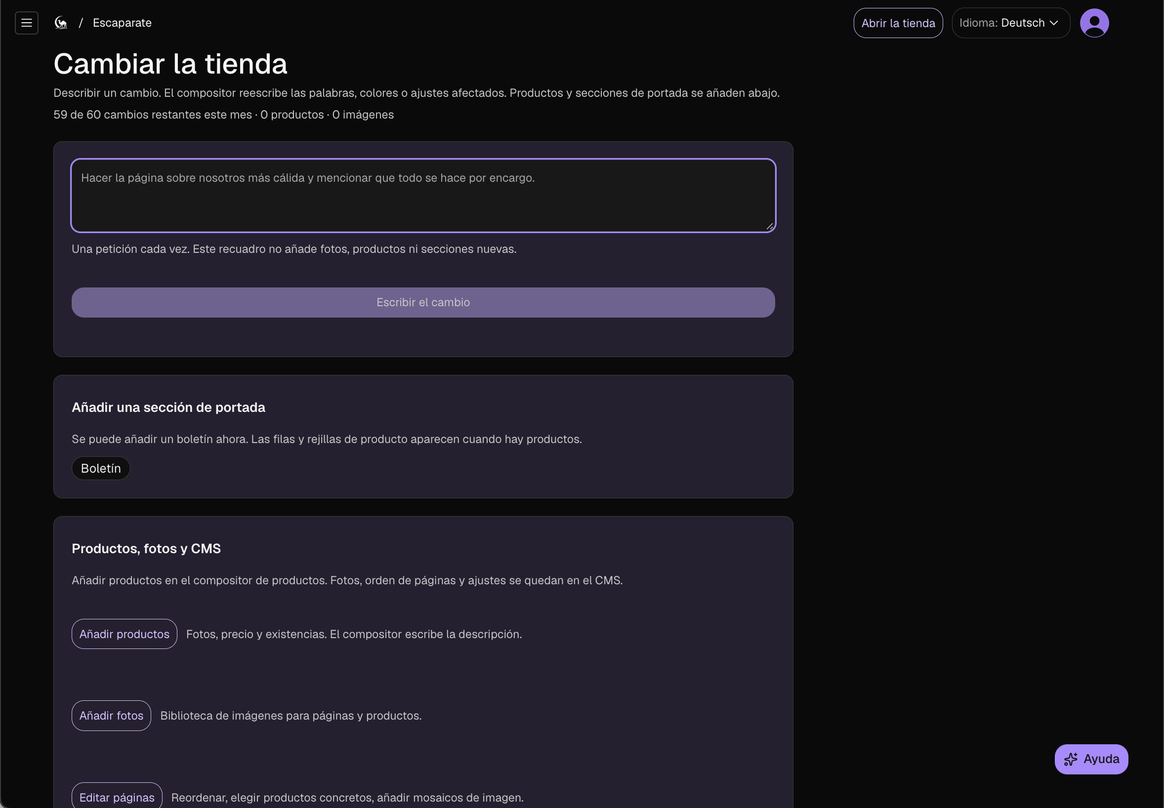 Gestión de contenido